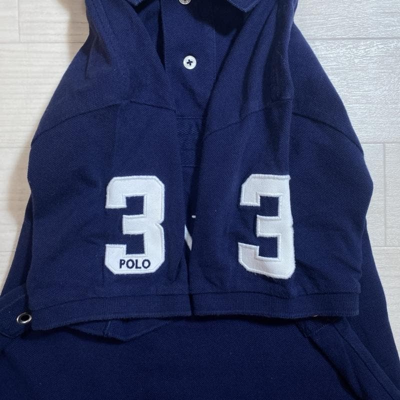 ポロラルフローレン/エンブレム×ロサンゼルス×ビッグポニー刺繍/鹿の子ポロシャツ