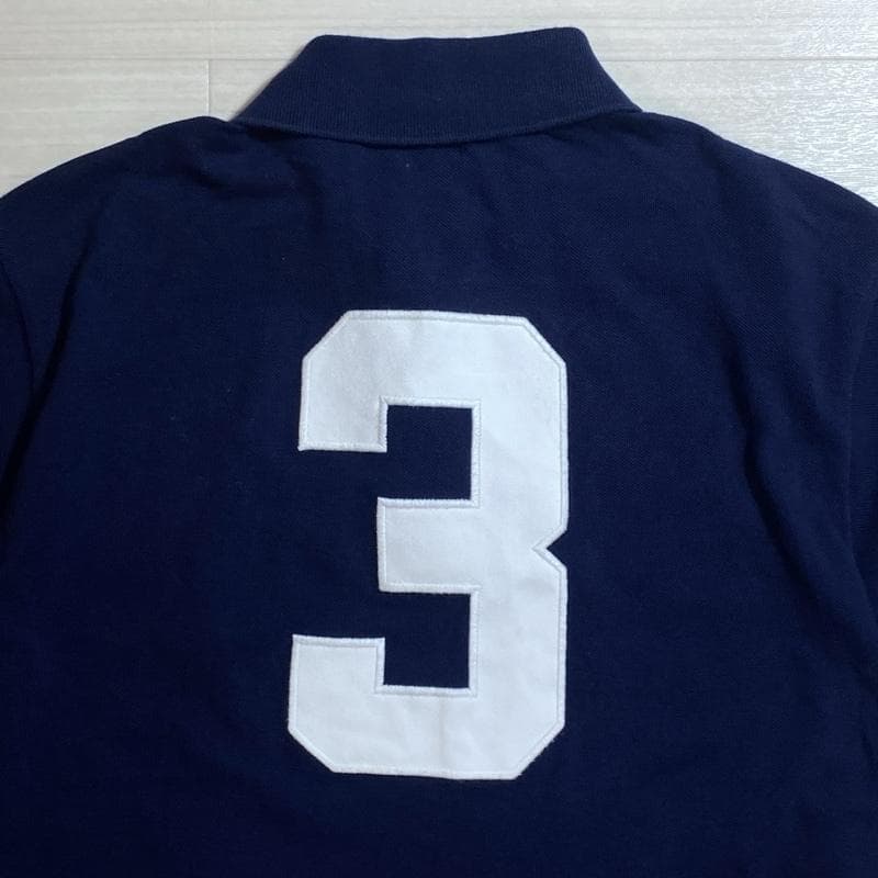 ポロラルフローレン/エンブレム×ロサンゼルス×ビッグポニー刺繍/鹿の子ポロシャツ