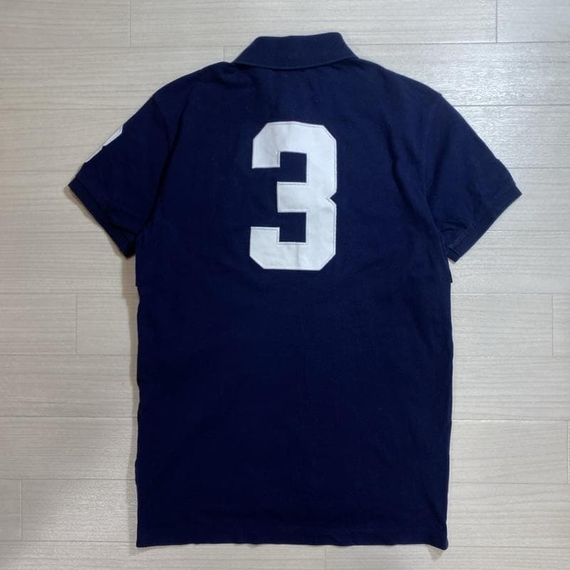 ポロラルフローレン/エンブレム×ロサンゼルス×ビッグポニー刺繍/鹿の子ポロシャツ