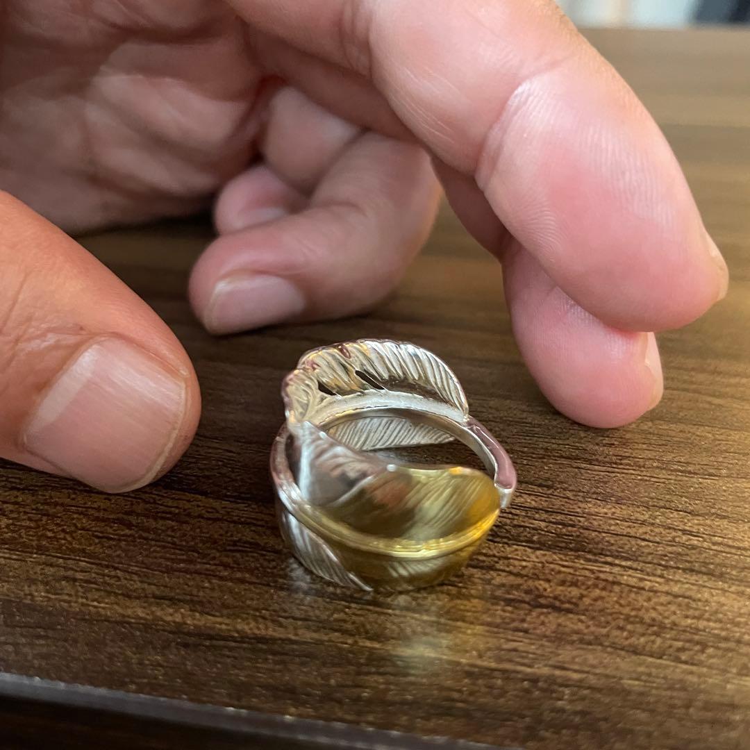 先金 フェザー リング 指輪 アクセサリー ハンドメイド キムタク着