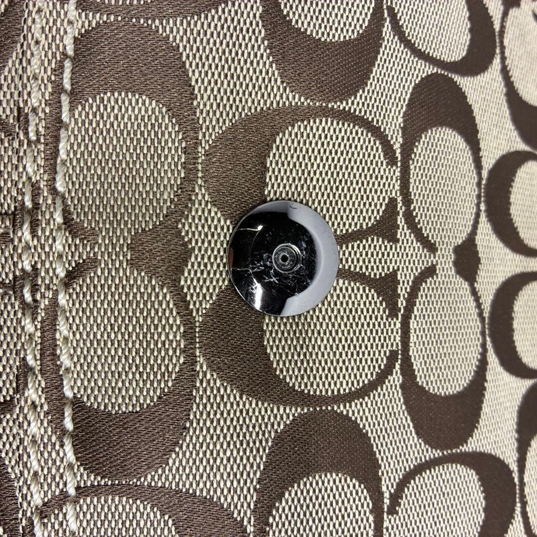 【鑑定済み・タグ付き】COACH シグネチャー F13113 ワンショルダー