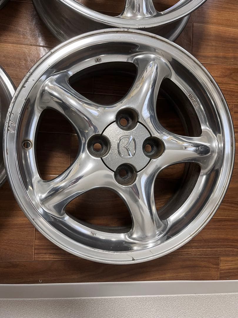 ぱ*様 NBロードスターNRリミテッド純正クロム 15×6j 40 100-4H