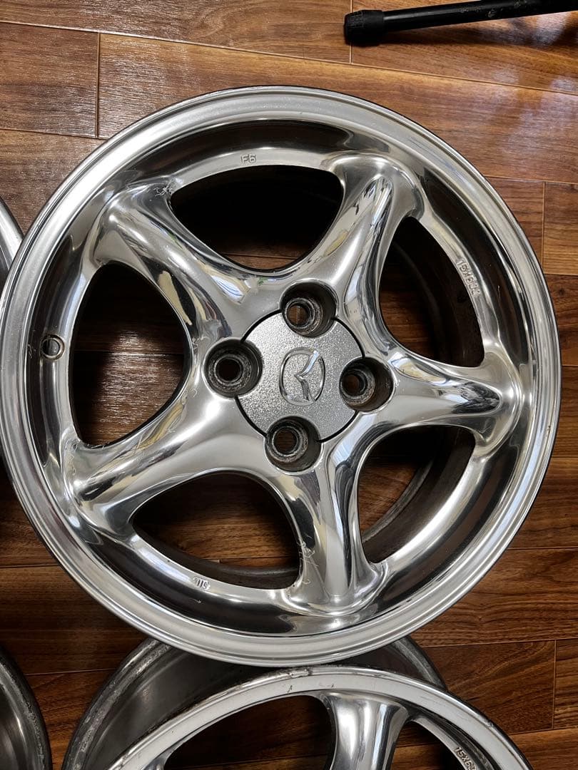 ぱ*様 NBロードスターNRリミテッド純正クロム 15×6j 40 100-4H