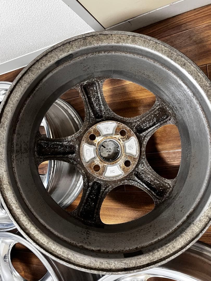 ぱ*様 NBロードスターNRリミテッド純正クロム 15×6j 40 100-4H