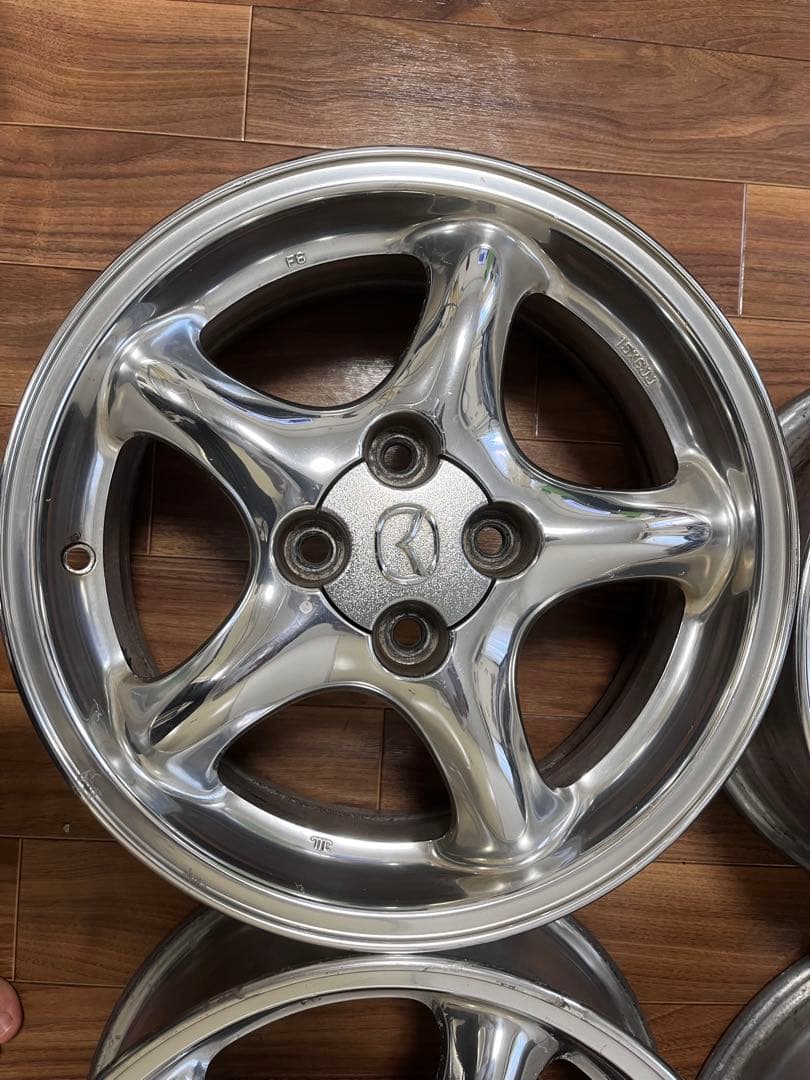 ぱ*様 NBロードスターNRリミテッド純正クロム 15×6j 40 100-4H