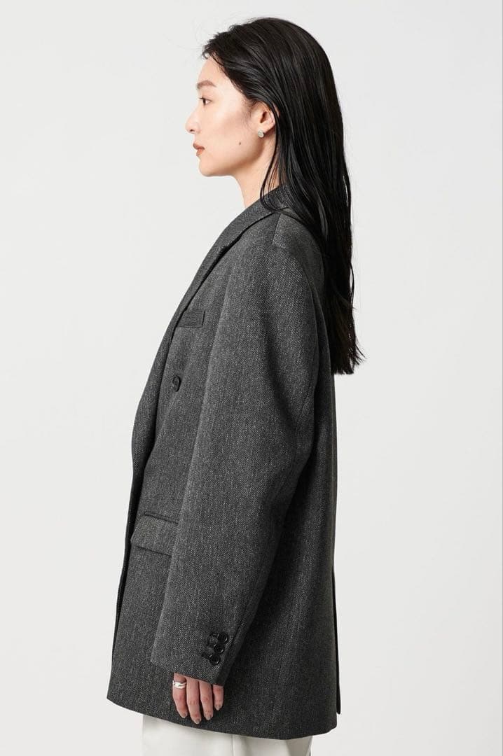 MARW ユナイテッドアローズ オーバー ダブル ジャケット 36 ダークグレー