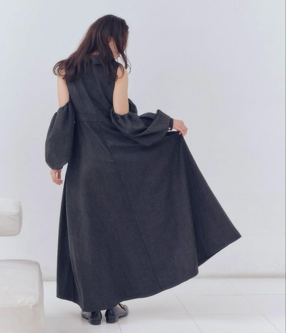 ワンピース andequal collar design puffy onepiece