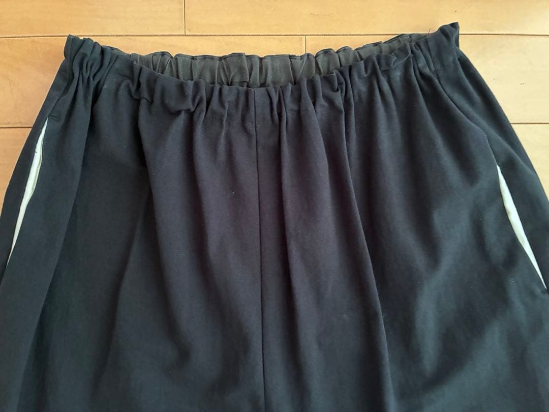 pot and tea 綿絹パンツ 黒