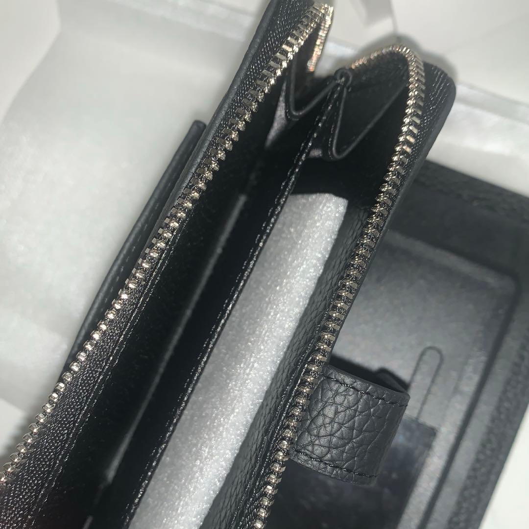 デミュウDEMIU スマホケース 手帳型ブラック マルチ専用ストラップ付き本革