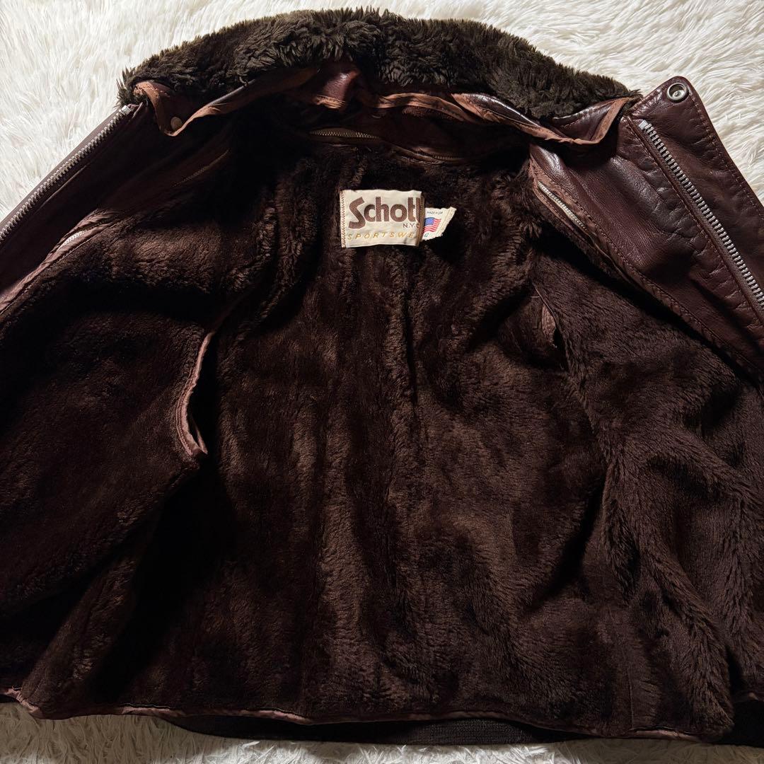 ま*り様 【米国製】schott フライトジャケット　 G-1 襟ボア　ライナー