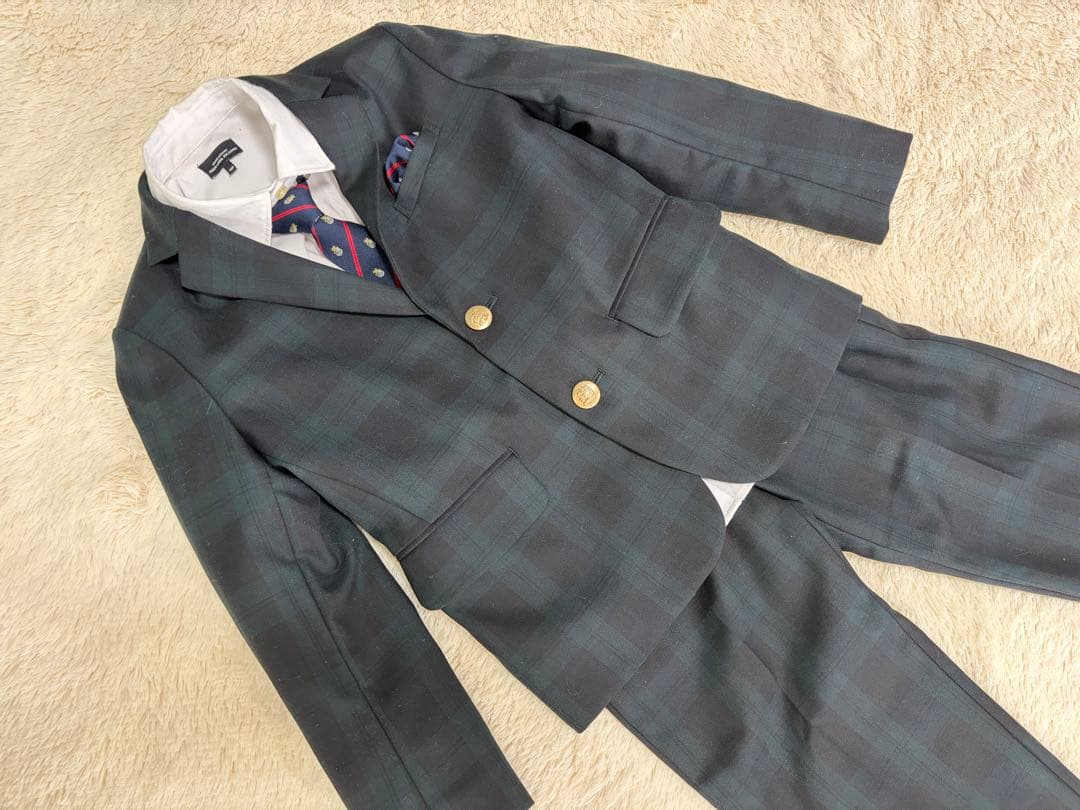 グリーンレーベル　ジャケット　パンツ　シャツ 130cm 入学式用