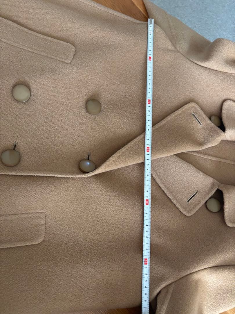 レリアン　イタリア製　ベージュ ウールコート 9号