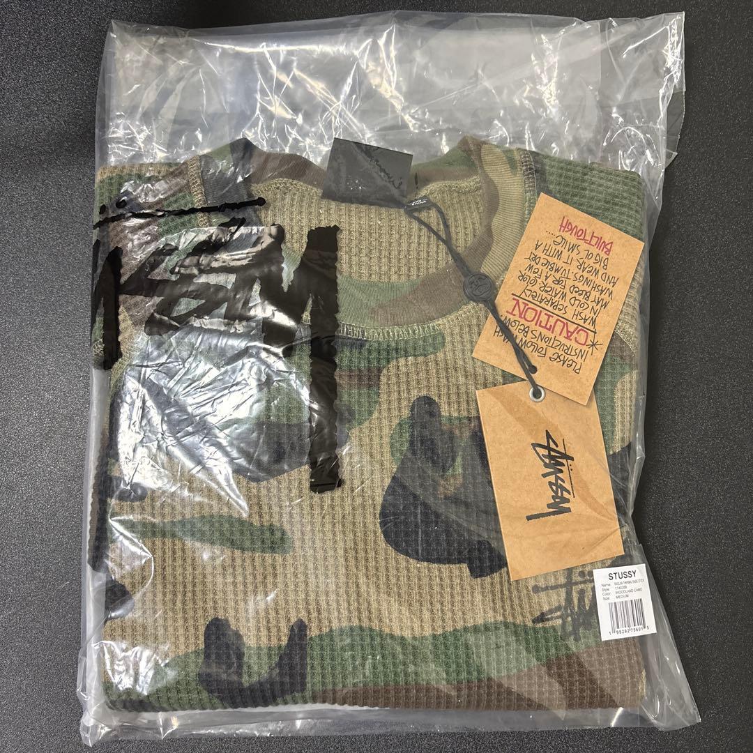 新品未使用　BASIC STÜSSY THERMAL カモ　迷彩