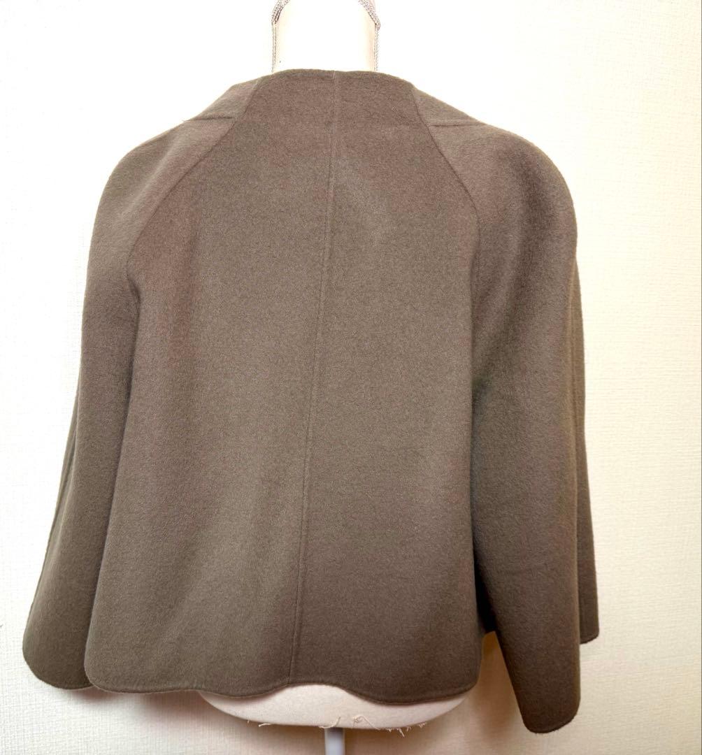 カシミヤ混 ADORE アドーア ２ＴＯＮＥリバー ジャケット