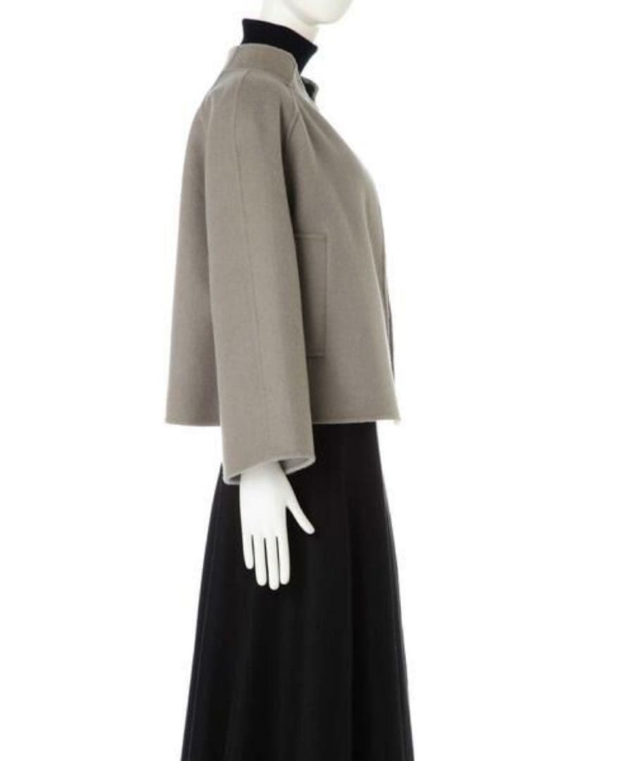 カシミヤ混 ADORE アドーア ２ＴＯＮＥリバー ジャケット