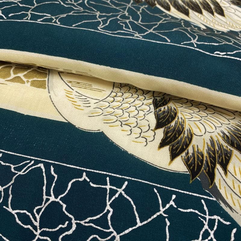 509ab12着物のみ◎七五三 三歳 男の子 セミアンティーク着物&被布 レトロ