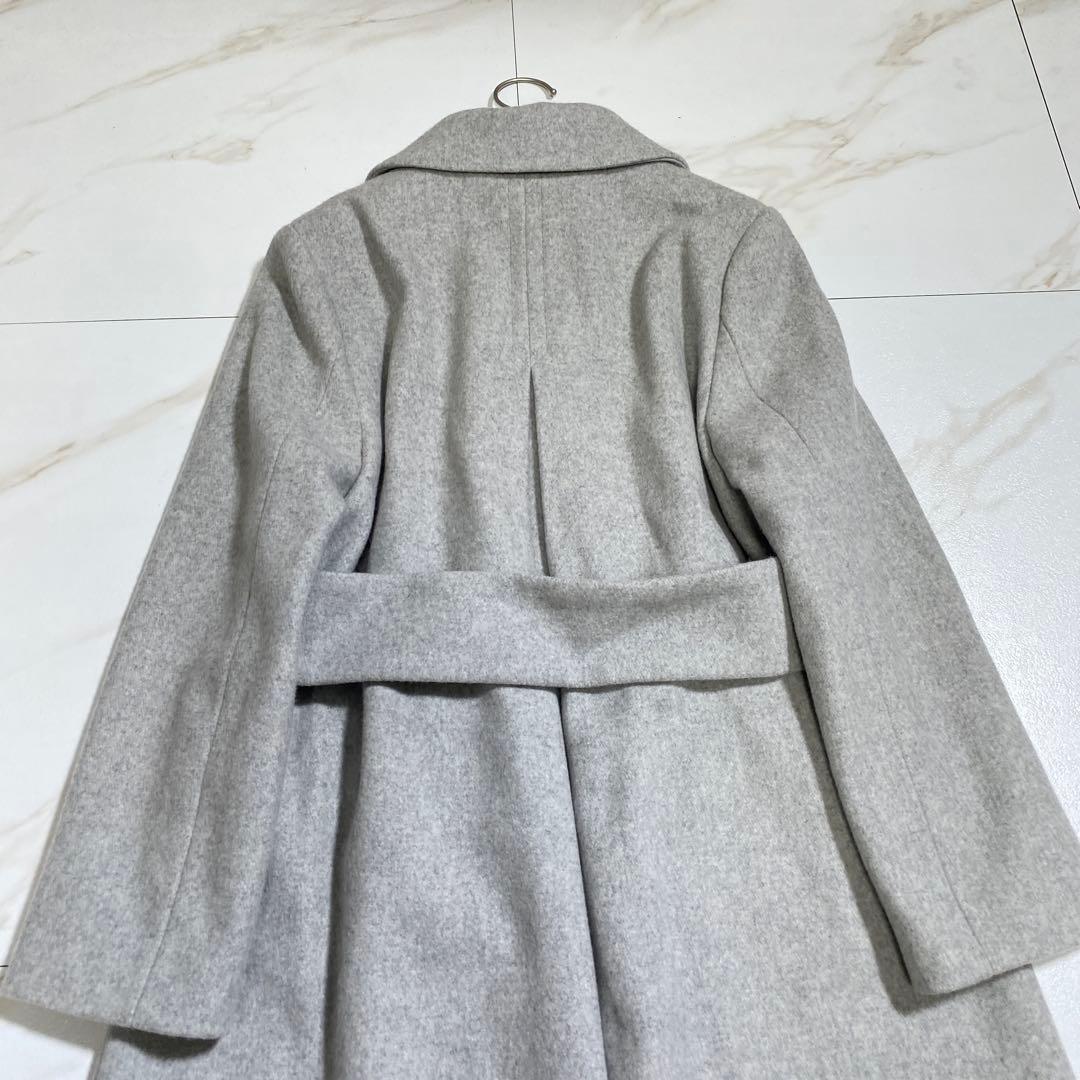 完売品♡ジャスグリッティ ウール パールボタンチェスターコート バックベルト