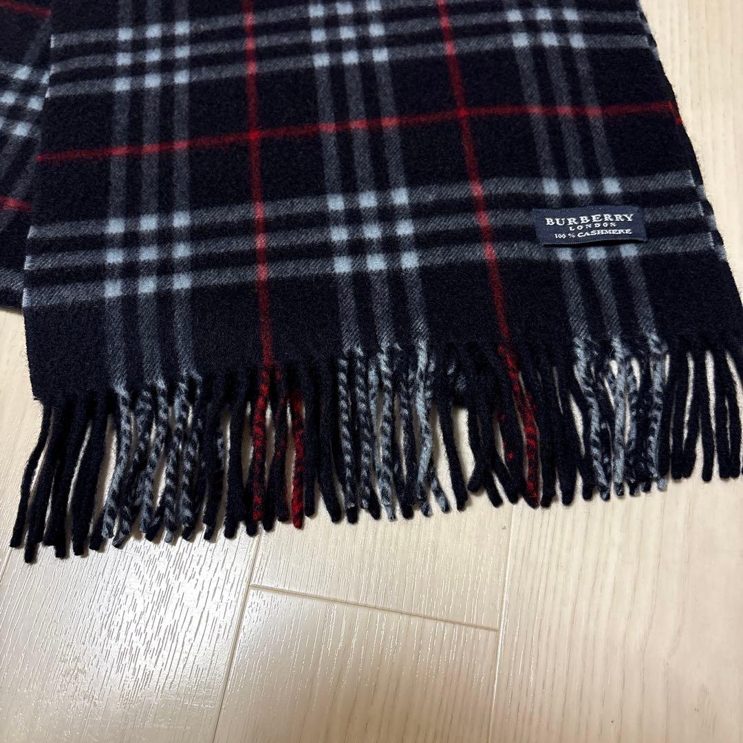 【新品・未使用】BURBERRY 100% CASHMERE マフラー