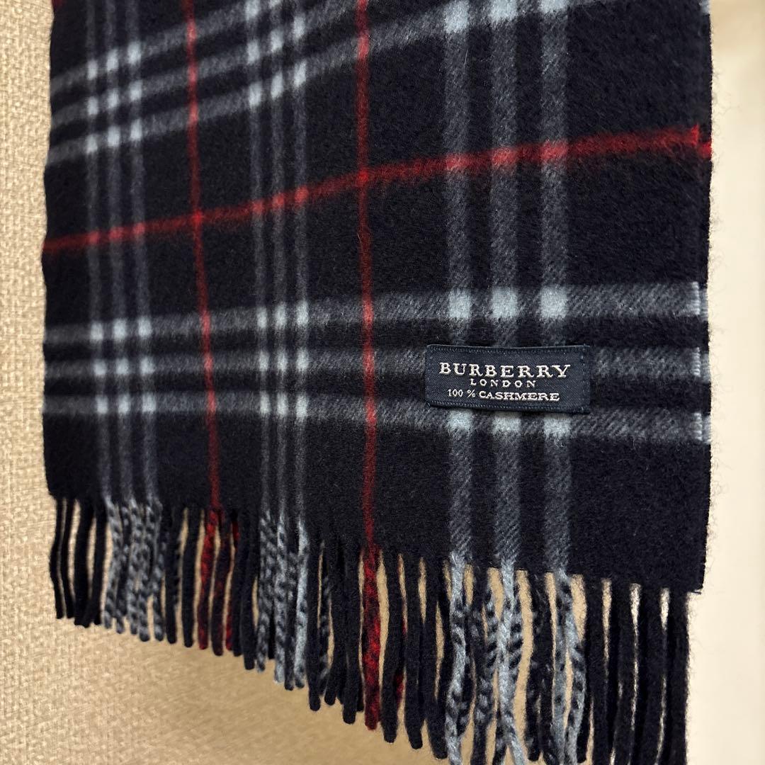 【新品・未使用】BURBERRY 100% CASHMERE マフラー