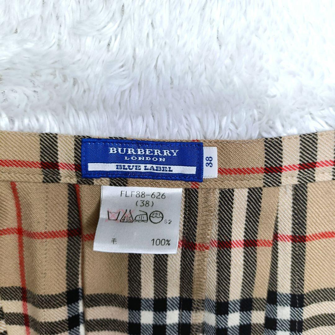 BURBERRY BLUE LABEL ノバチェック プリーツスカート 38