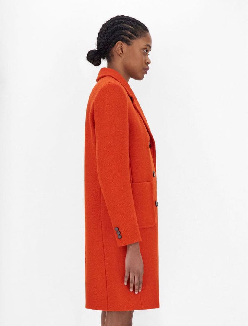 【極美品✨】ウィークエンド ハリスツイード ダブルブレストミディコート