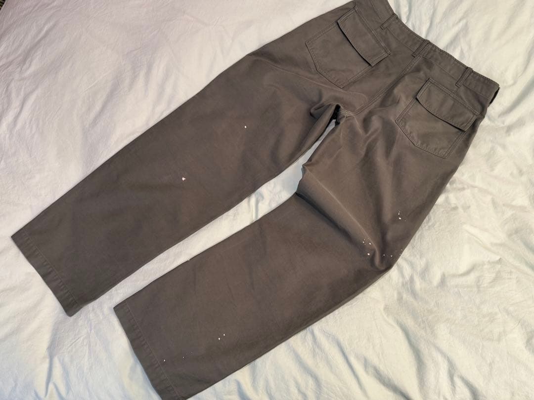 パンツ AURALEE BLEACHED BAKER PANTS OLIVE 25AW