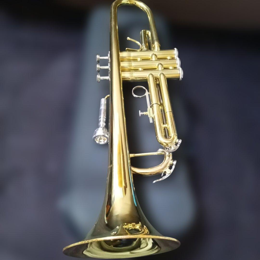 ミネルバ Minerva トランペット MTR-P ゴールド ケース付き 台湾製