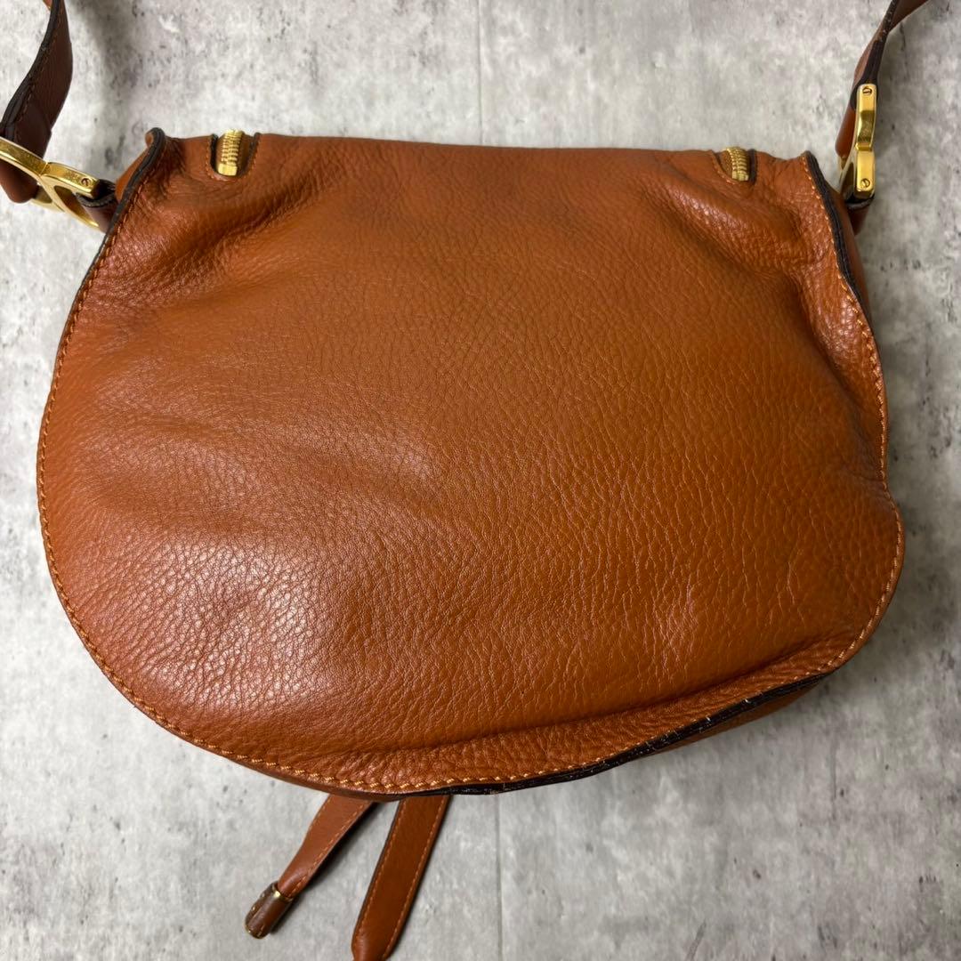 美品✨クロエ マーシー シボ革 レザー ミニショルダーバッグ 斜め掛け