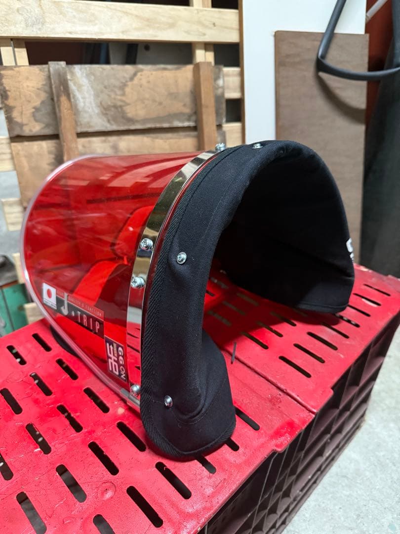 バイク用風防赤