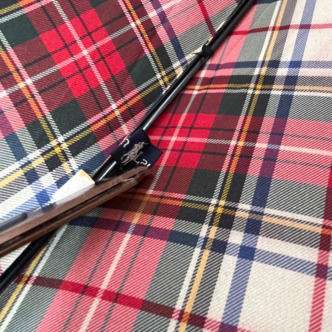 Ralph Lauren ラルフローレン　タータンチェックマルチカラー　長傘