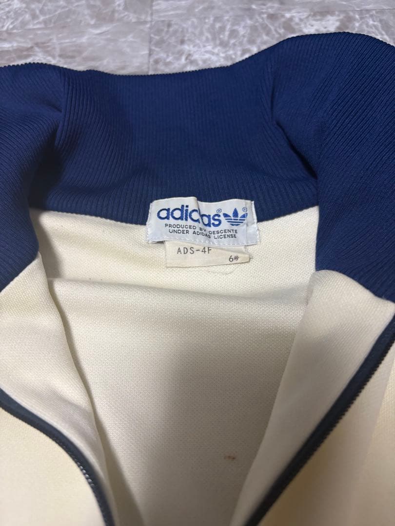 80s adidas トラックジャケット デサント製 6号 XL相当