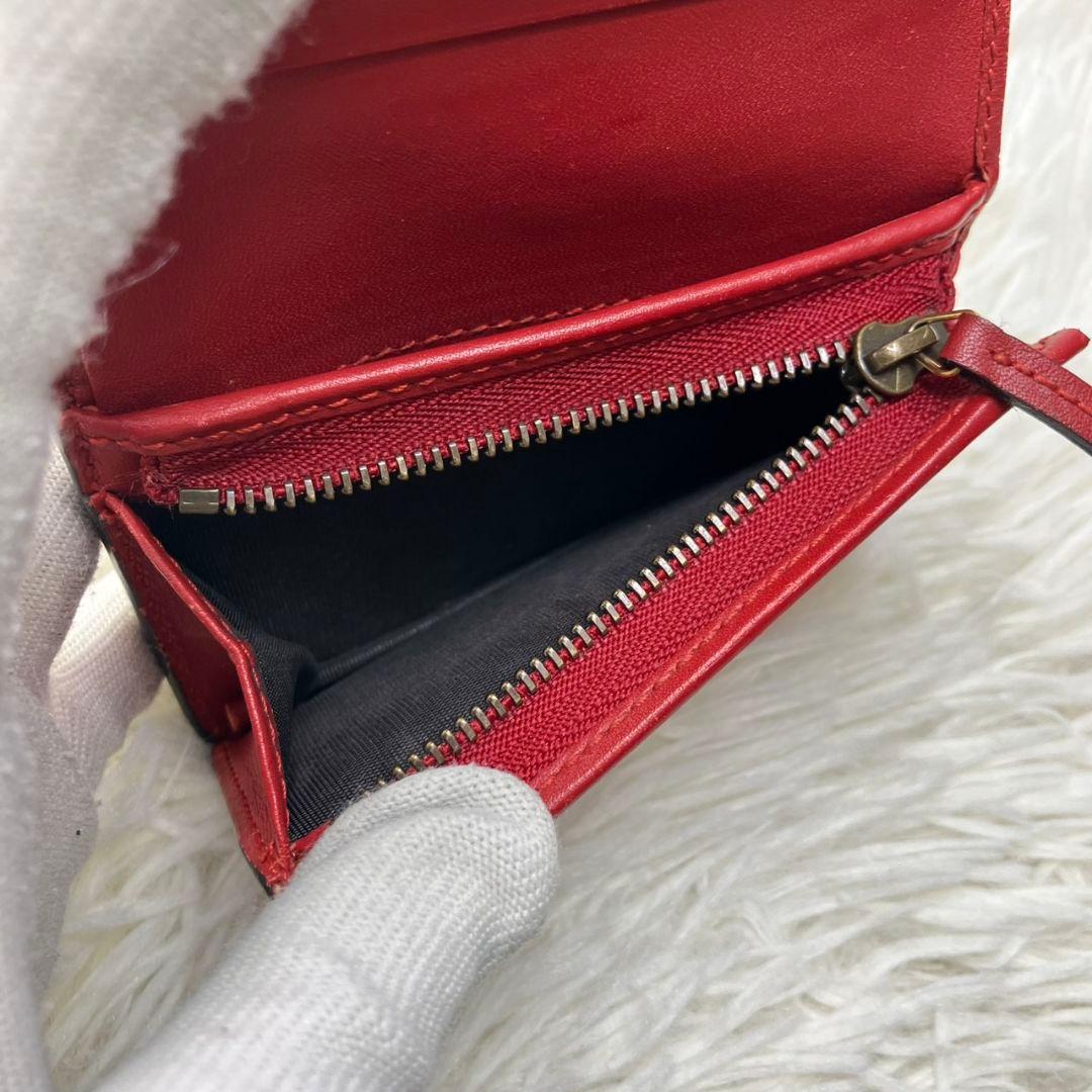 ✨美品✨ GUCCI 二つ折り財布 チェリー GG柄 ストーン抜けナシ
