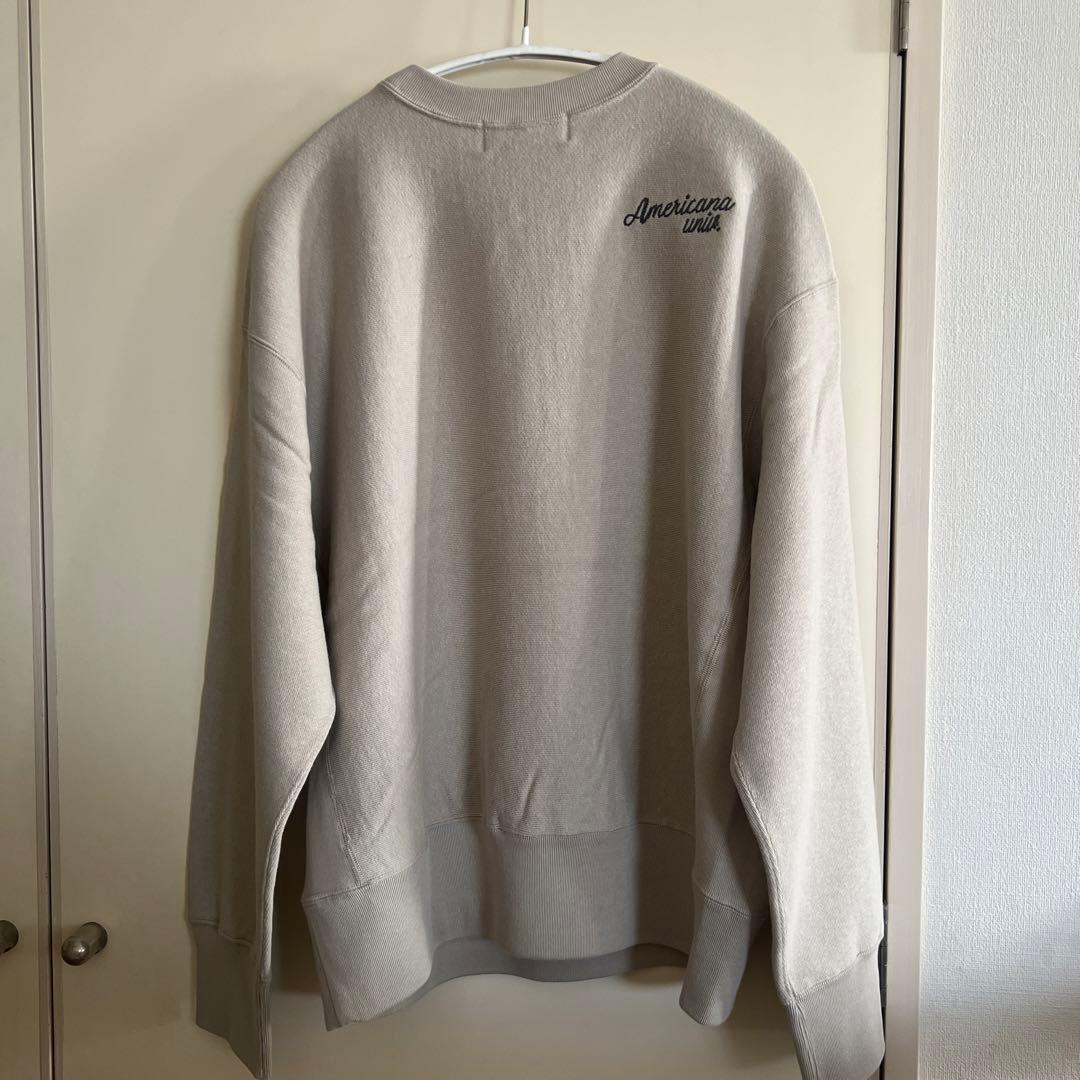 AMERICANA Preps sweat ベージュ Fサイズ
