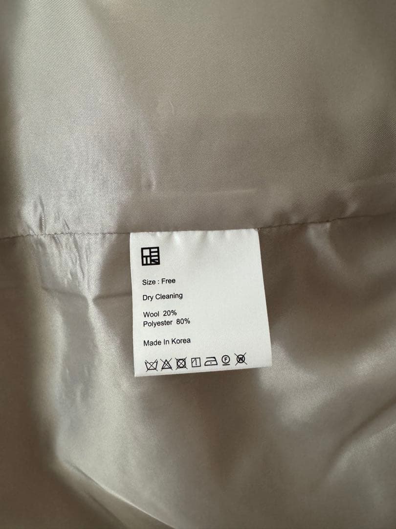 OHOTORO Boucle 2way Half Coat グレー