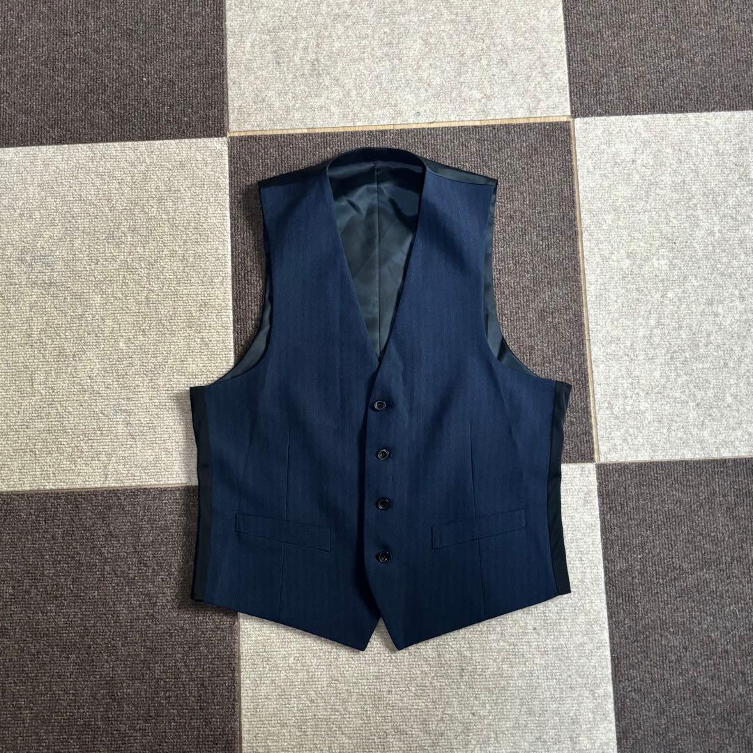 【✨レア品✨】SUITSELECT ネイビー　3点物　セットアップ　A5