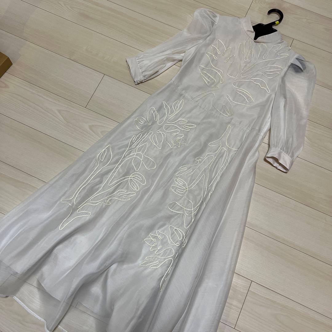 【AMERI】MEDI FOREST EMBROIDERY DRESS