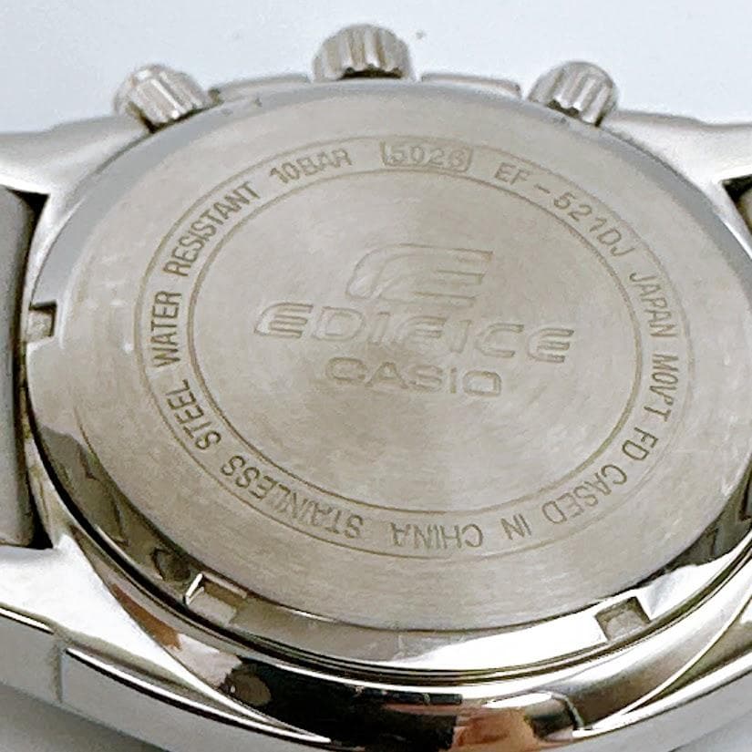 カシオ エディフィス EF-521DJ メンズ腕時計 クロノグラフ クォーツ