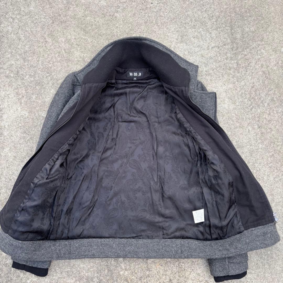 ナポレオンジャケット Pコート ウール混 ペイズリー モード お兄系 Y2K