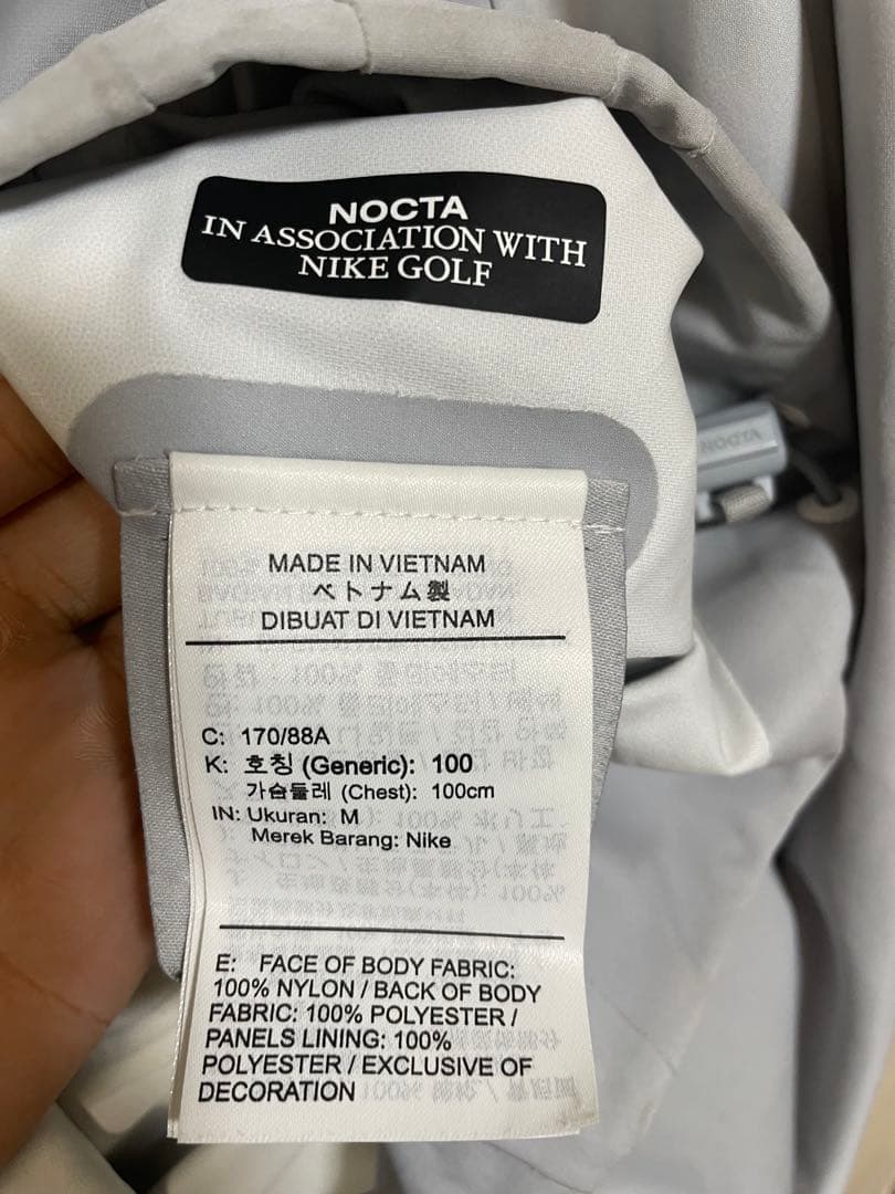 NIKE NOCTA golf ハーフジップ ナイロンジャケット M