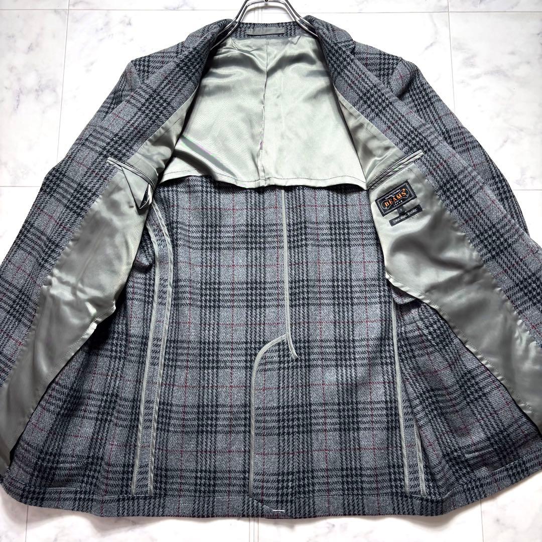 極美品✨ビームスプラス テーラードジャケット ツイード ウール グレンチェック