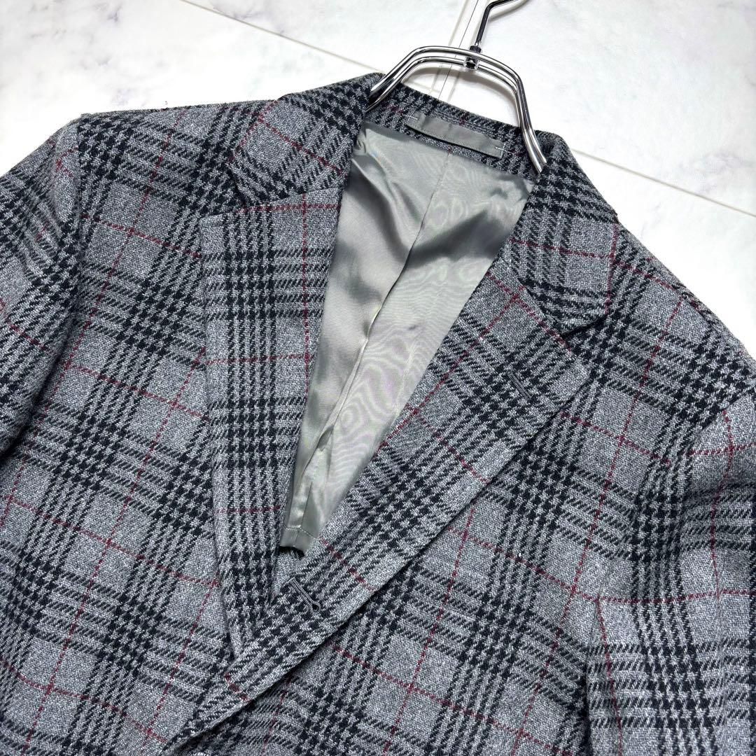 極美品✨ビームスプラス テーラードジャケット ツイード ウール グレンチェック