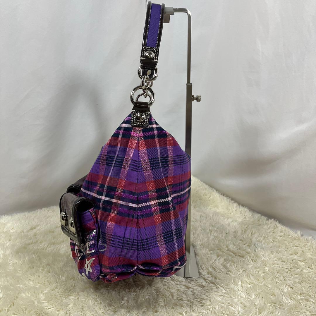 未使用級　COACH コーチ POPPY ショルダーバッグ y2k 紫　袋付き