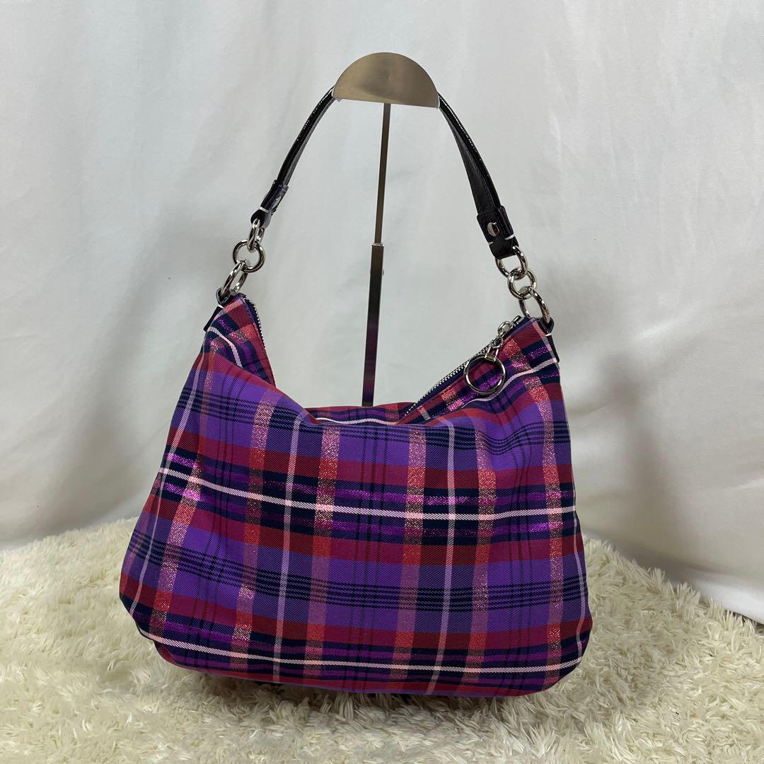未使用級　COACH コーチ POPPY ショルダーバッグ y2k 紫　袋付き