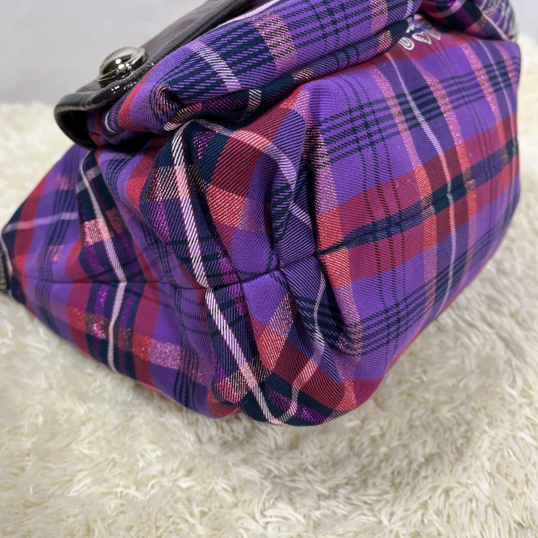 未使用級　COACH コーチ POPPY ショルダーバッグ y2k 紫　袋付き