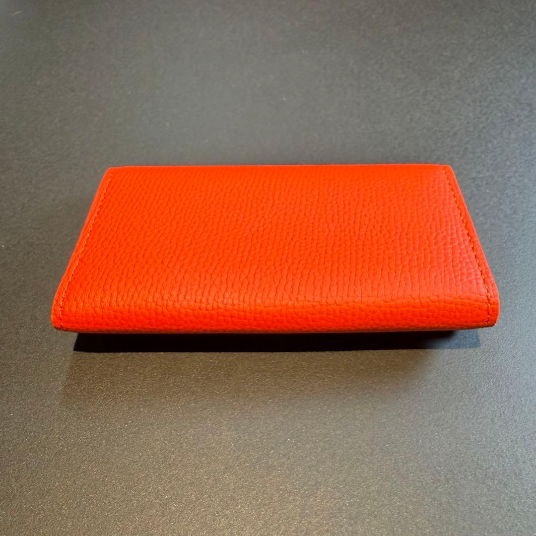 LOEWE ロエベ　オレンジ レザー キーケース 6連
