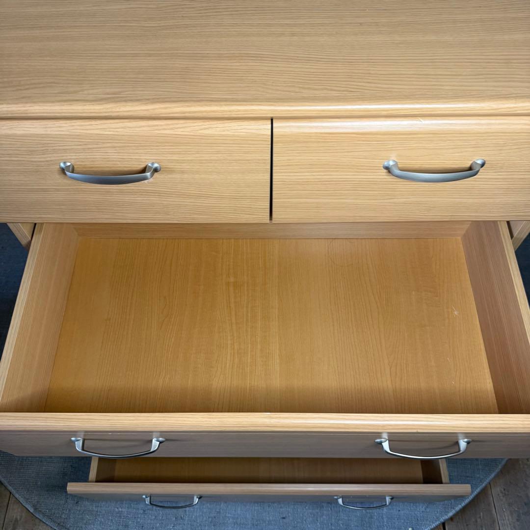 【669】ライトブラウン 4段チェスト