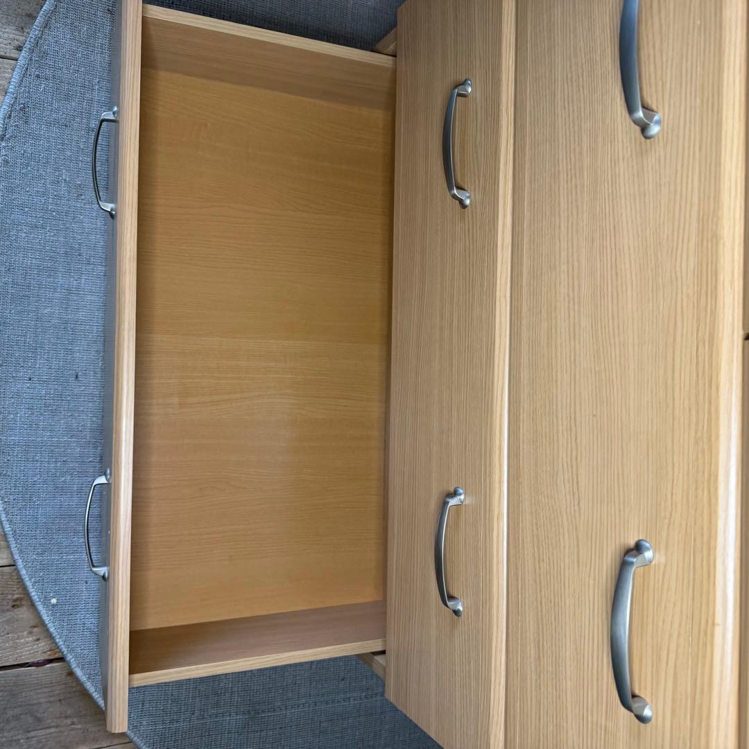 【669】ライトブラウン 4段チェスト