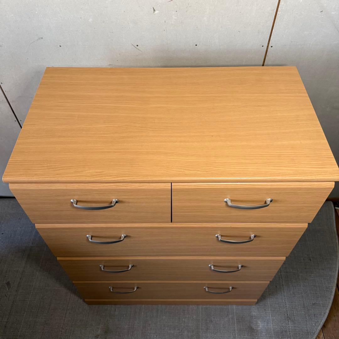 【669】ライトブラウン 4段チェスト