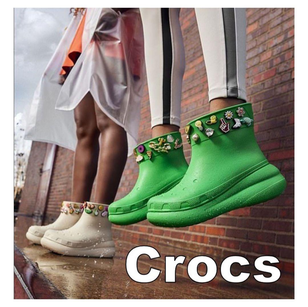 クロックス Crocs Crush Rain Boot ブーツ　Green 希少