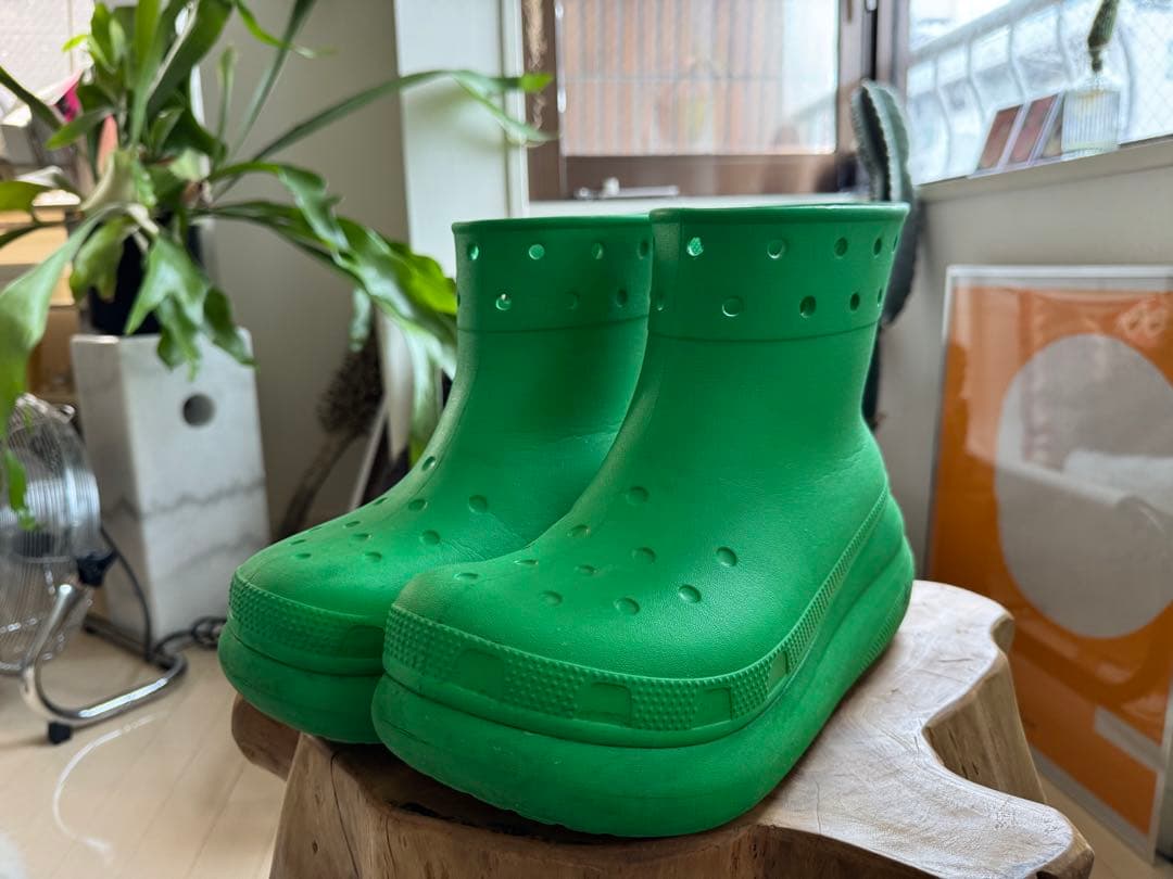 クロックス Crocs Crush Rain Boot ブーツ　Green 希少
